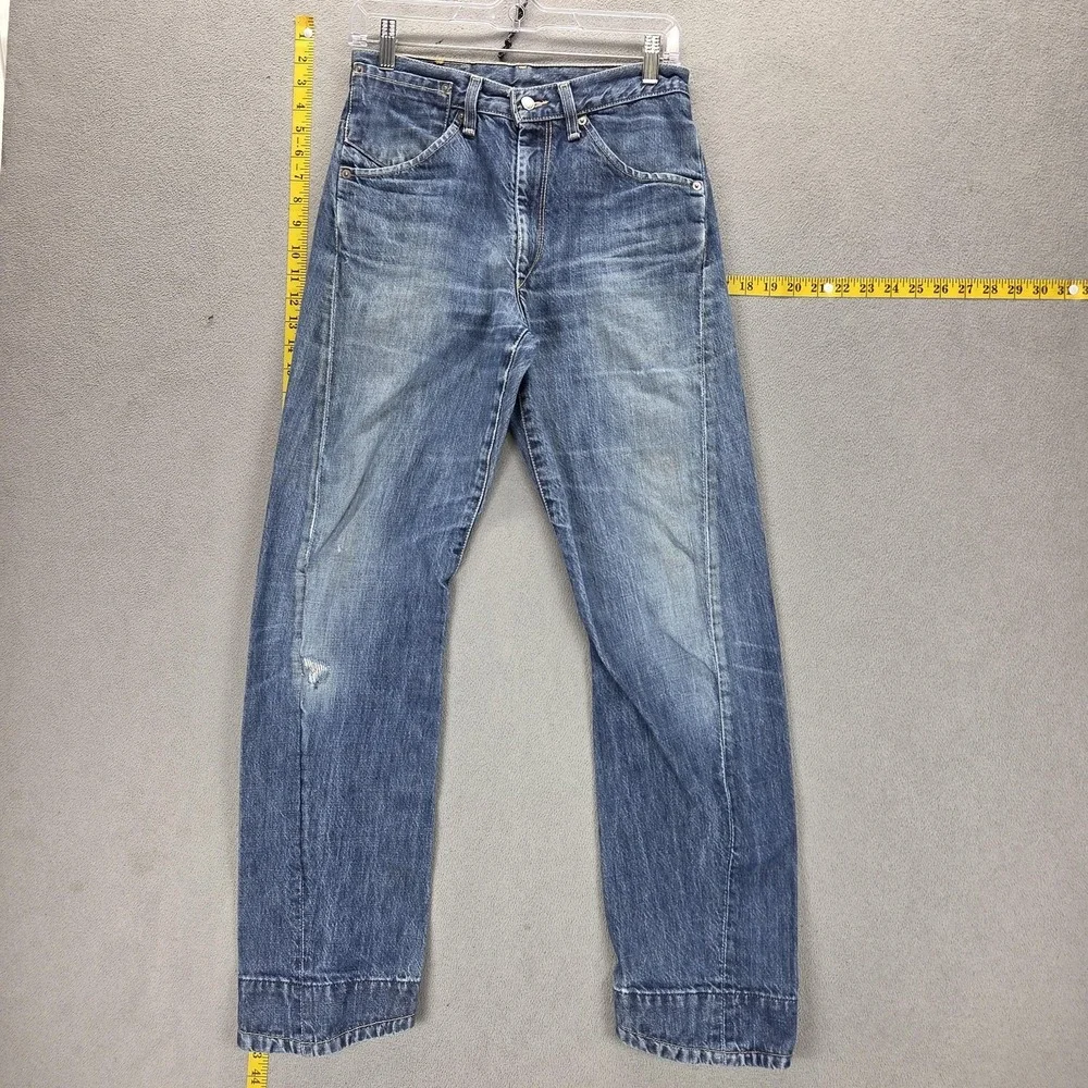 Vintage Levis Engineered Jeans Mens Blue Twisted Zip Fly Medium Wash Fits 27x30